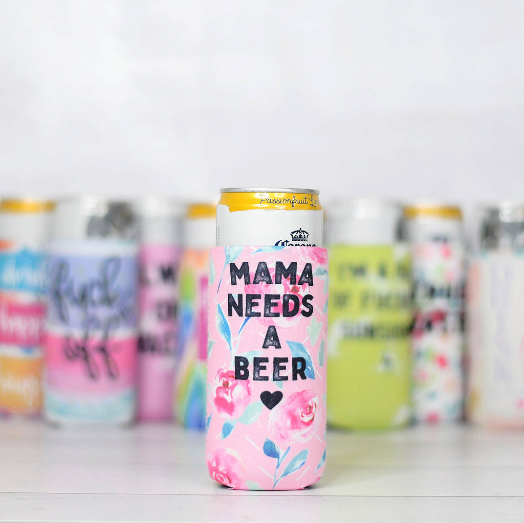 Mugsby - Mama Needs a Beer Slim Can Cooler - Submerge Ryan Michelle - 
