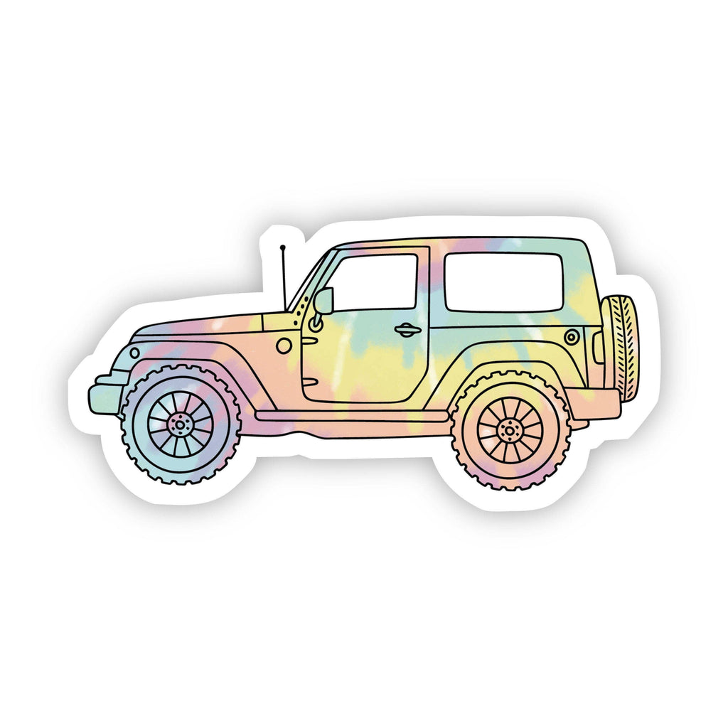 Big Moods - Tie Dye Jeep Aesthetic Sticker - Submerge Ryan Michelle - 