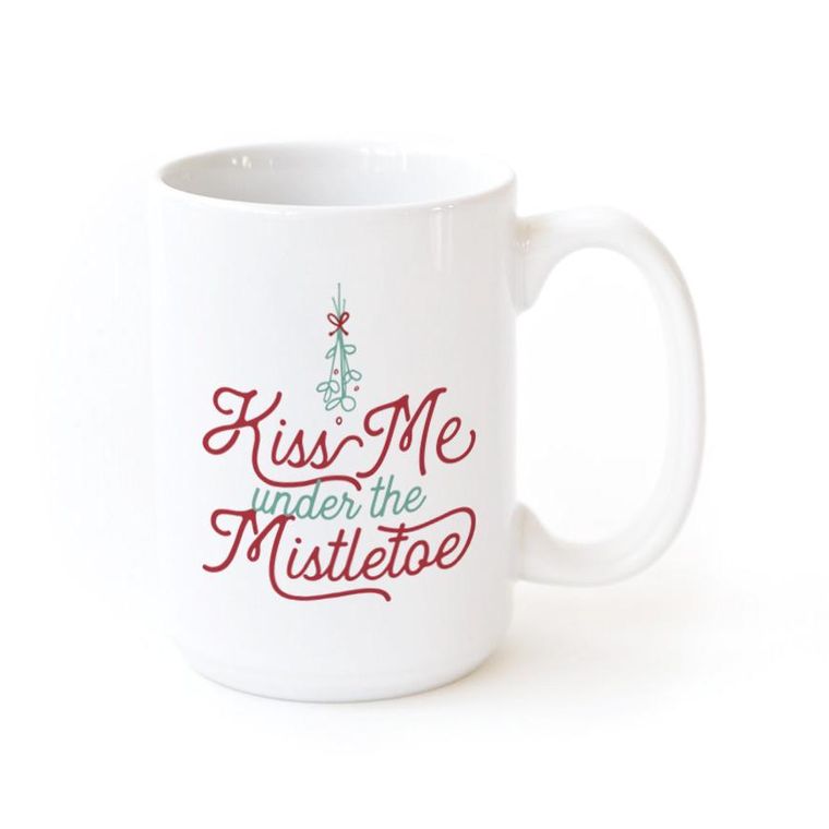 Kiss Me Under the Mistletoe Coffee Mug - Submerge Ryan Michelle - 