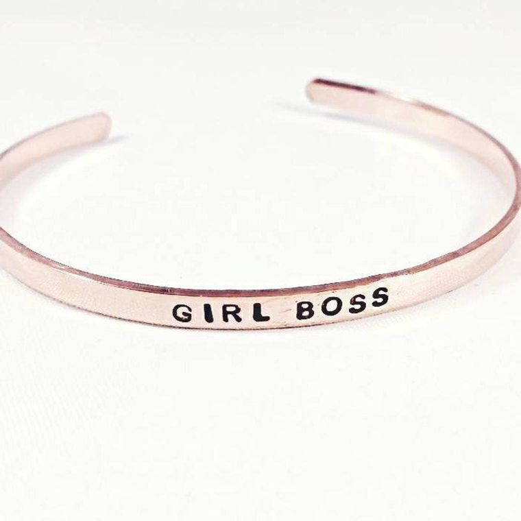 Girl Boss Skinny Adjustable Cuff Bracelet - Submerge Ryan Michelle - 